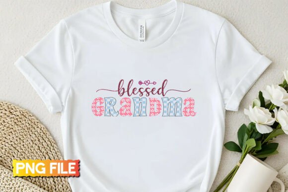 Blessed Grandma PNG: A Charming Mother's Day Design