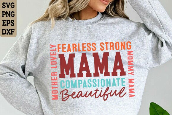 Charming Mama Quotes Bow SVG for Embroidery