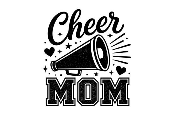 Cheer Mom Megaphone SVG: A Bold Design for Embroidery
