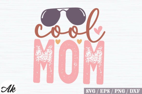 Cool Mom Retro SVG Design: A Versatile Embroidery Gem