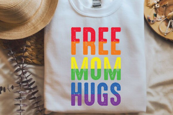 Free Mom Hugs SVG PNG Pride T-shirt Design
