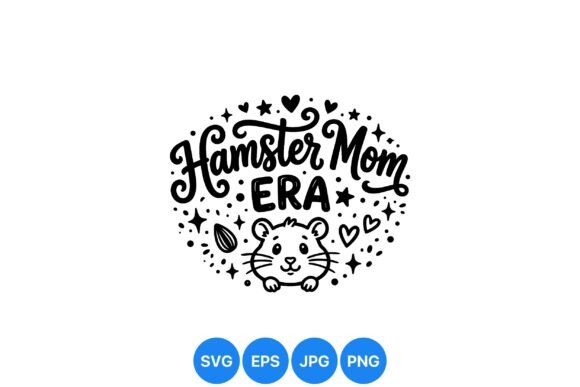 Hamster Mom Cute SVG Design: A Charming Embroidery Choice