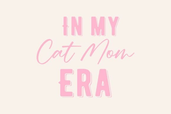 In My Cat Mom Era: A Charming SVG T-shirt Design