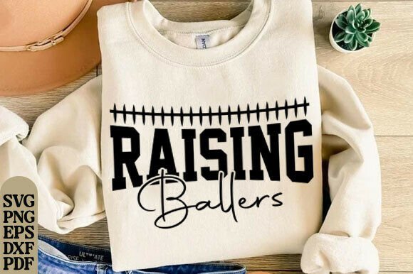 Raising Ballers Baseball SVG for Creative Projects