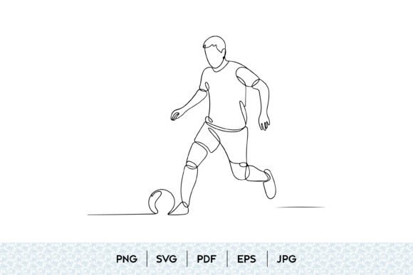 Review: Soccer Player One Line SVG for Embroidery