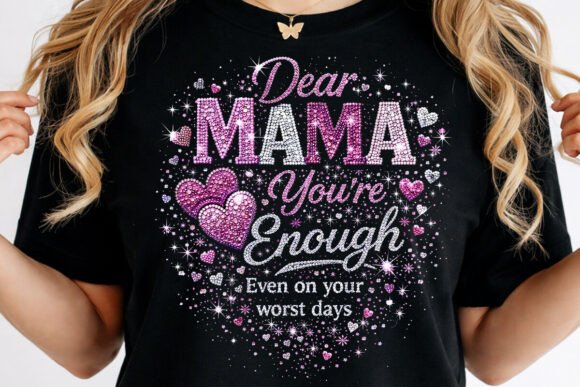 Rhinestone Dear Mama You're Enough Even