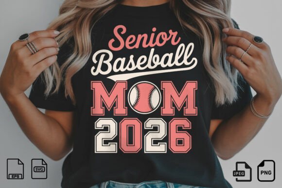 Senior Baseball Mom 2026 SVG: A Heartfelt Embroidery Design